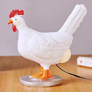 Chicken Egg lamp,3D Chicken Table lamp,Lifelike LED Egg lamp,Resin Chicken Egg Night Light with USB (Chicken Egg lamp)