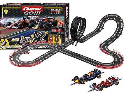 Carrera GO Slot Car Toy Race Track Set with High-Speed Cars, Racing Game for Boys, Girls, and Kids, Ages 6+, Speed Zone