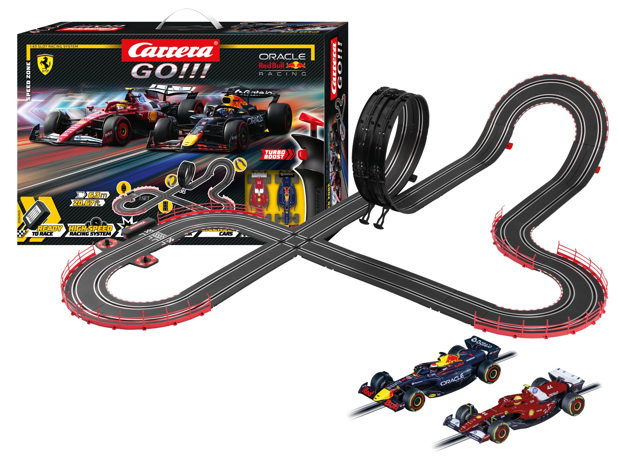 Assembled Carrera GO Speed Zone Track Layout