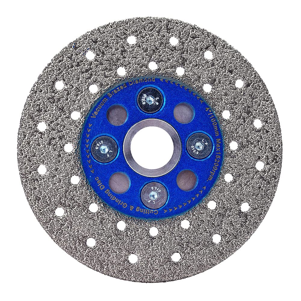 Hoja de sierra de la teja de la porcelana de la hoja de pulido del azulejo de 4 pulgadas con el árbol 5/8"-11 para cortar y moler las baldosas de mármol del granito