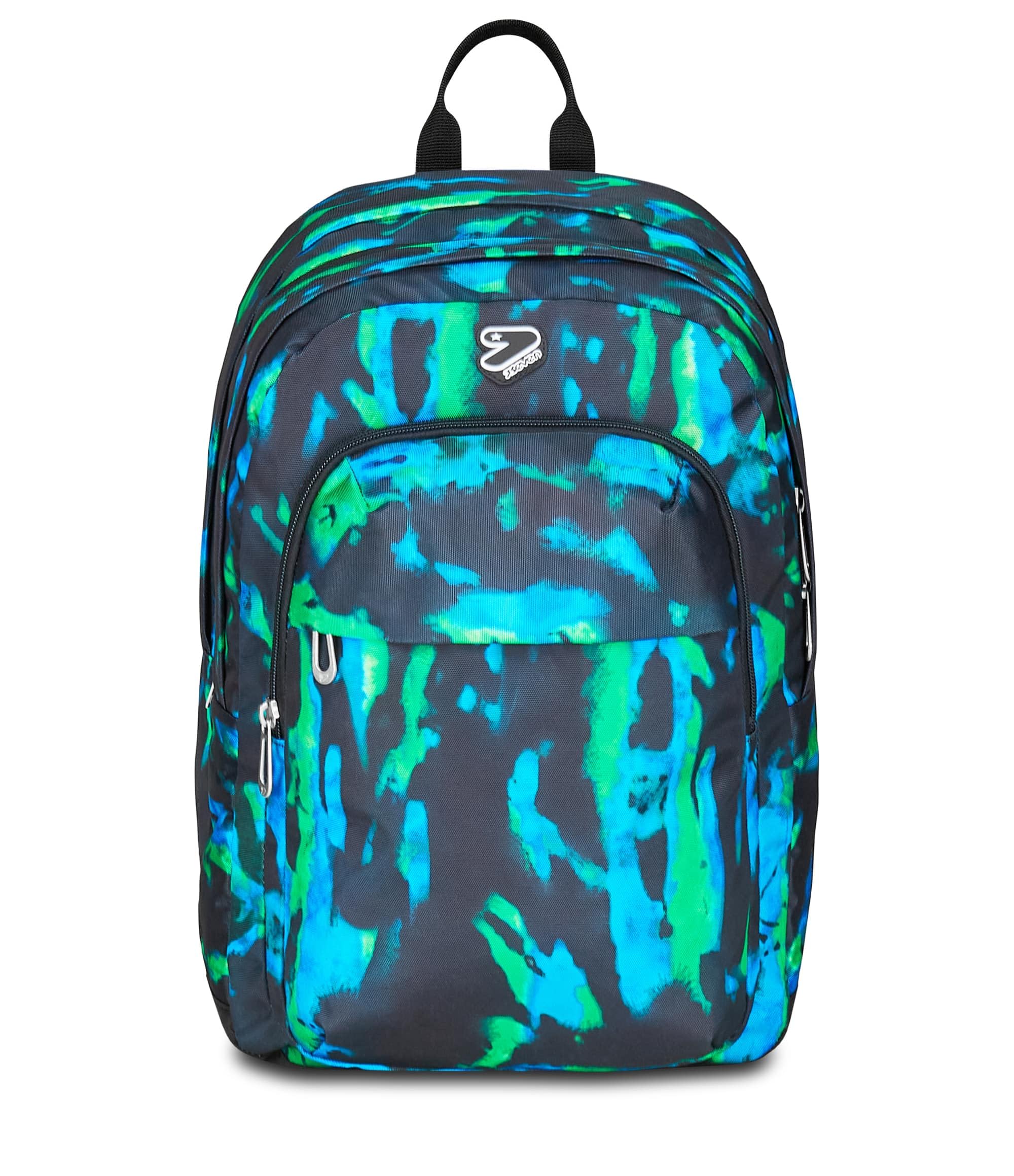 Seven Zaino Scuola Pro XXL Detach con Cuffie Wireless, Blu, Tasca Interna Porta PC e Tasca Laterale per Borraccia, 33 L, Scuola Media e Superiore, Zaino Ragazzo
