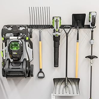 StoreYourBoard Garage Tool Organizer Wall Mount – Heavy Duty Garage Wall Organizer for Garage Organization and Storage, Broom Holder Wall Mount for Gardening Tools & Yard Tools – 64" Holds 600 lbs