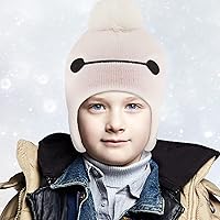 Vista 2 de Disney Boys' Winter Hat and Kids Gloves Set, Big Hero 6 Beanie for Ages 4-7