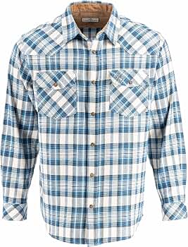 Legendary Whitetails Men's Heavyweight Flannel Shirt – 100% Cotton Long Sleeve Button-Up, Colonial Plaid, Large - View #10