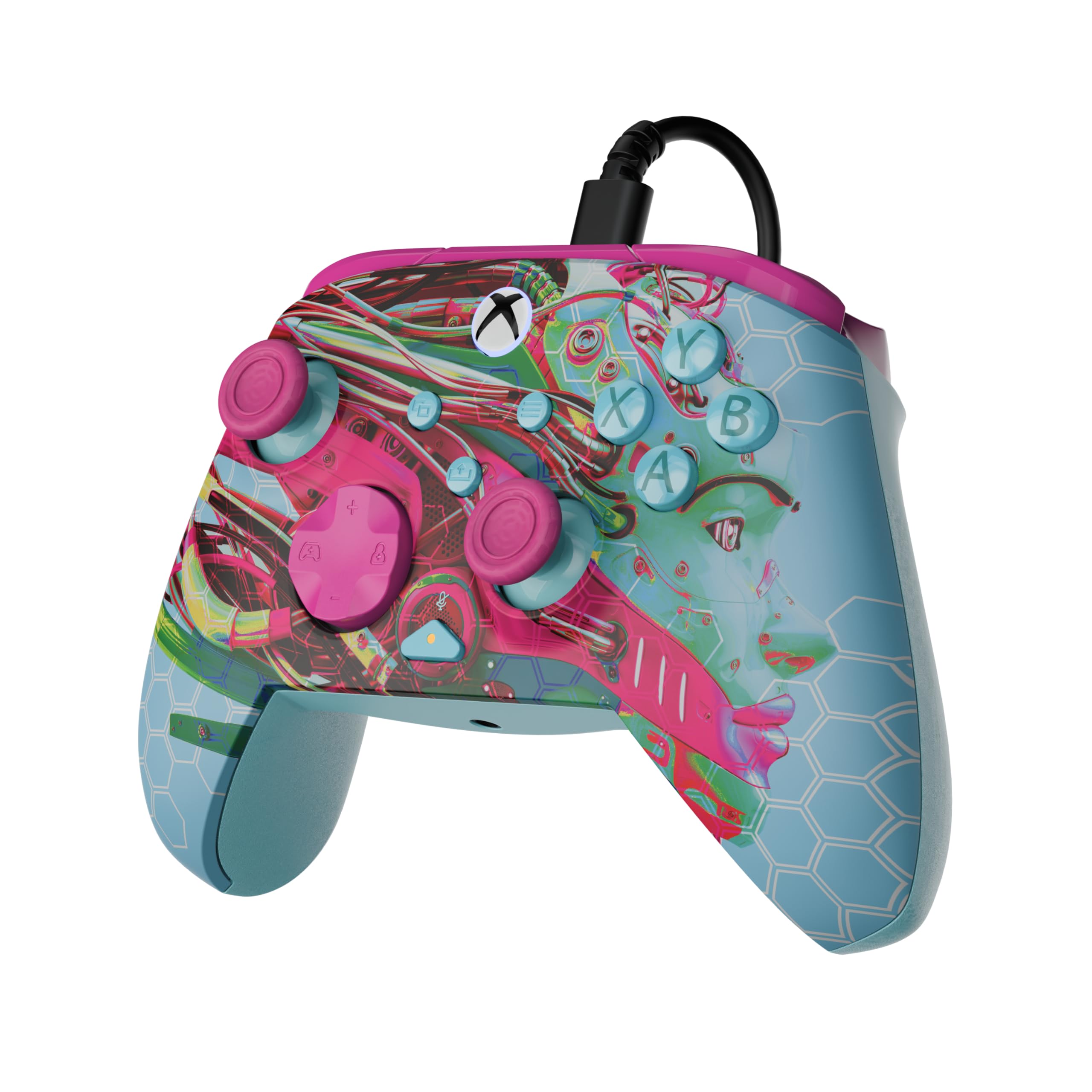 Turtle Beach Rematch Advanced Android Dream Manette de jeu filaire - Licence Xbox Series XS, Xbox One et PC avec Phosphorescent, Boutons Programmables, Gâchettes, commandes audio et câble de 2.5 m