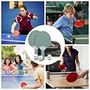 Senston Table Tennis Rackets Set, Professional Table Tennis Racket with 3 Balls, Composite Rubber Ping Pong Paddle Set gallery image