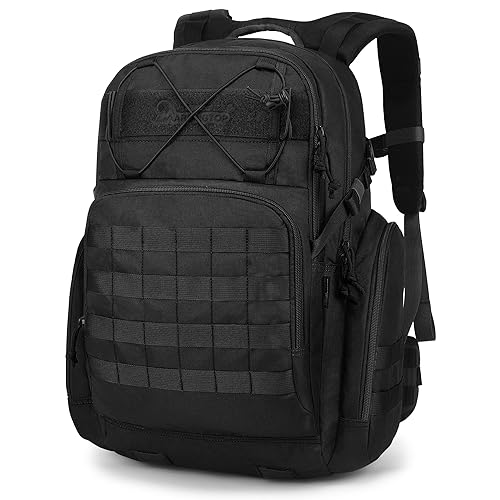 Mardingtop 40L Tactical Backpack for Men,Molle Military Backpack for Hiking,Travel,Camping, Hunting - Black