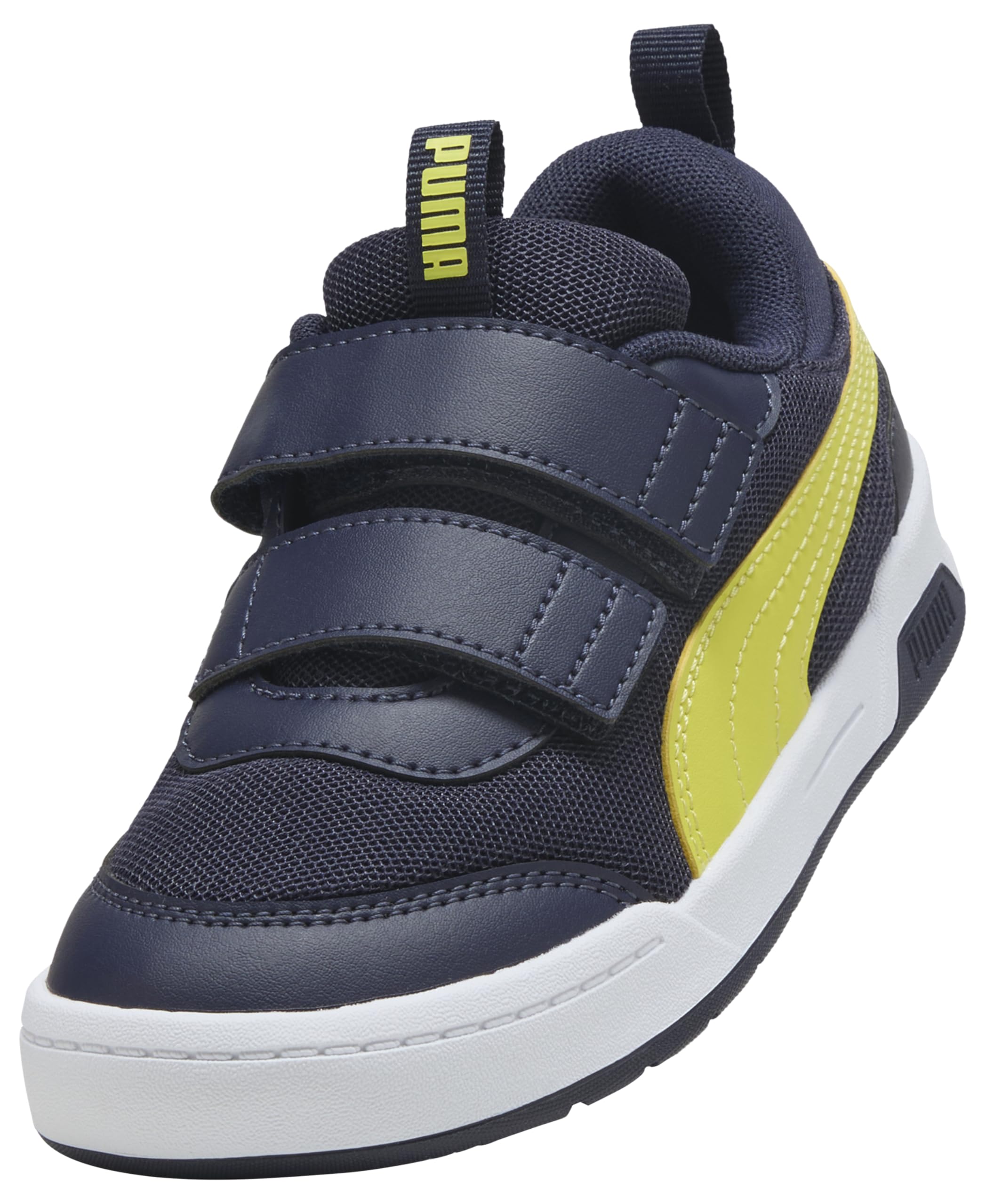 PUMA MULTIFLEX 2 MESH V PS Sneaker, Navy-LUX Lime, 11 UK Child, Puma Navy Lux Limonka, 29 EU