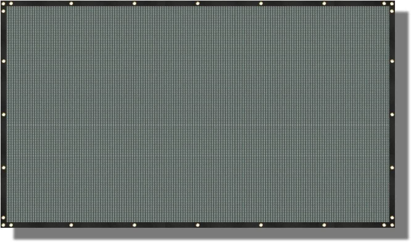 Coarbor 8'x2' Vinyl Coated Polyester (PVC) Mesh Privacy Fence Screen Fencing for Back Yard Deck Patio Garden Blocker Barrier 80% Blockage with Gommets on Edges 280GSM -Green