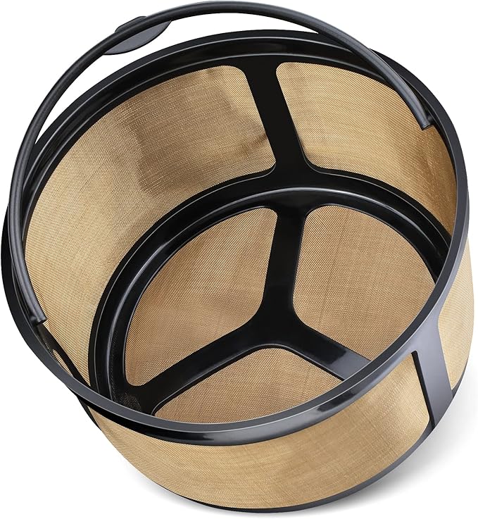 FIRJOY Filtre à café réutilisable maille dorée 8–12 tasses pour Keurig K-Duo et K-Duo Essentials, sans BPA (1 unité)