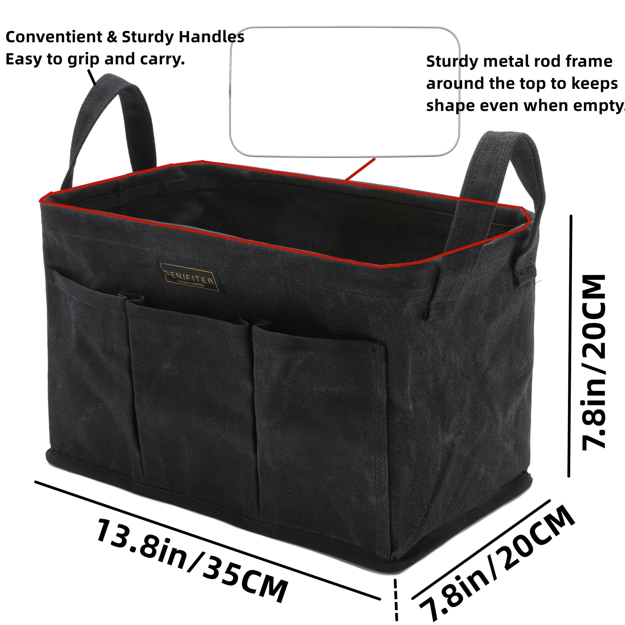 Storage Tool Case, 13.8 x 7.8 x 7.8 Inches - Image 2