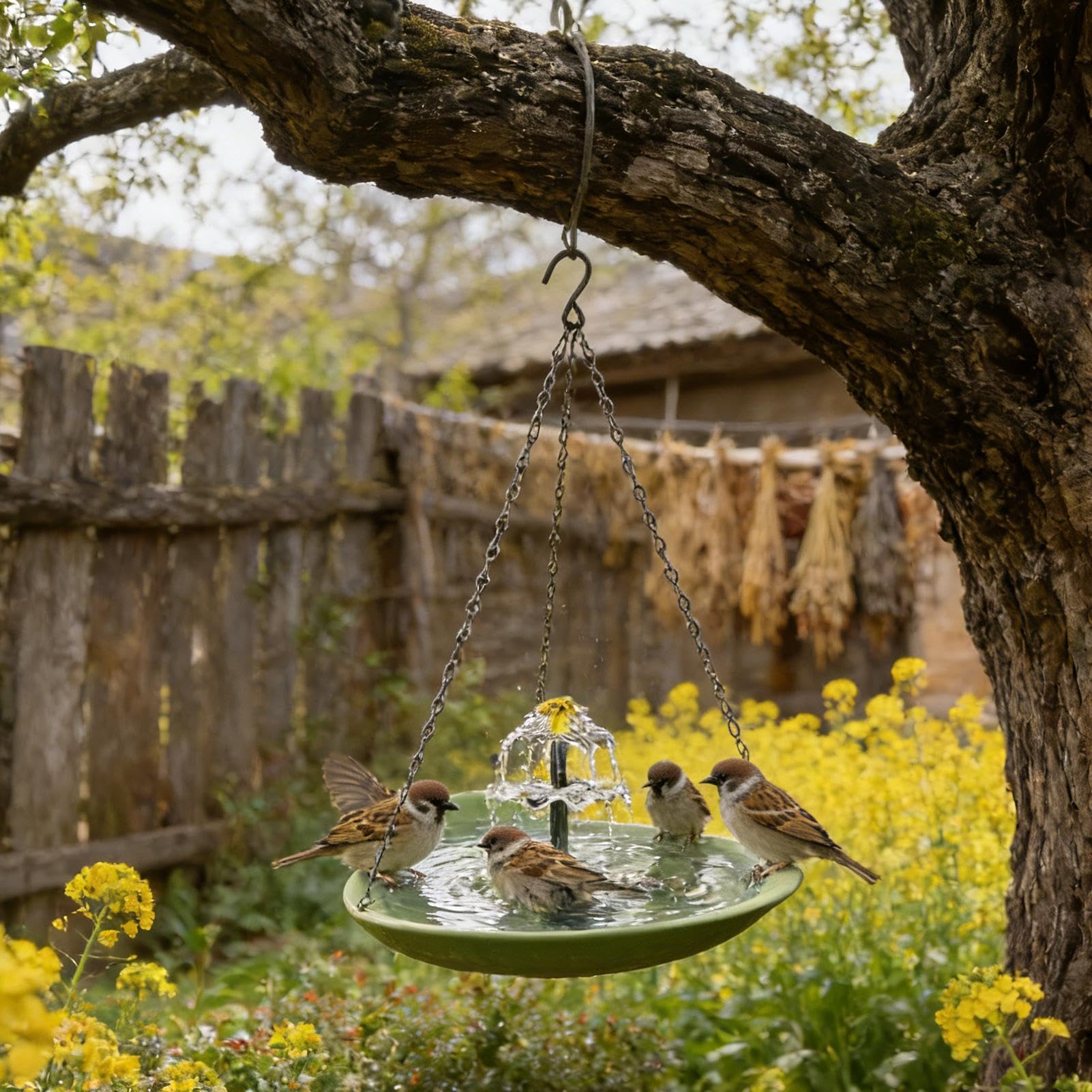 Baignoires pour oiseaux d'extérieur Forme cœur, résistant aux intempéries | Fontaine solaire pour bain d'oiseau Pour Moineaux, Perruches, Inséparables, Conures, Calopsittes, Pinsons, Jardins, Bass