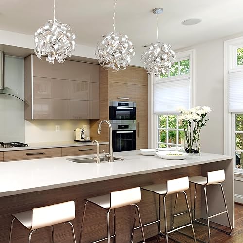 Miniatura 6 de Quoizel RBN1512C, Lámpara colgante pequeña, redonda, con lazos, con 3 luces de xenon, cromada., RBN2817MN, 40watts, 120 volts