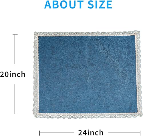 Miniatura 7 de MINJIATEX Juego de 2 fundas de brazo de sofá, fundas de brazo de sofá de encaje antideslizante, fundas lavables para reposabrazos de sofá para sala