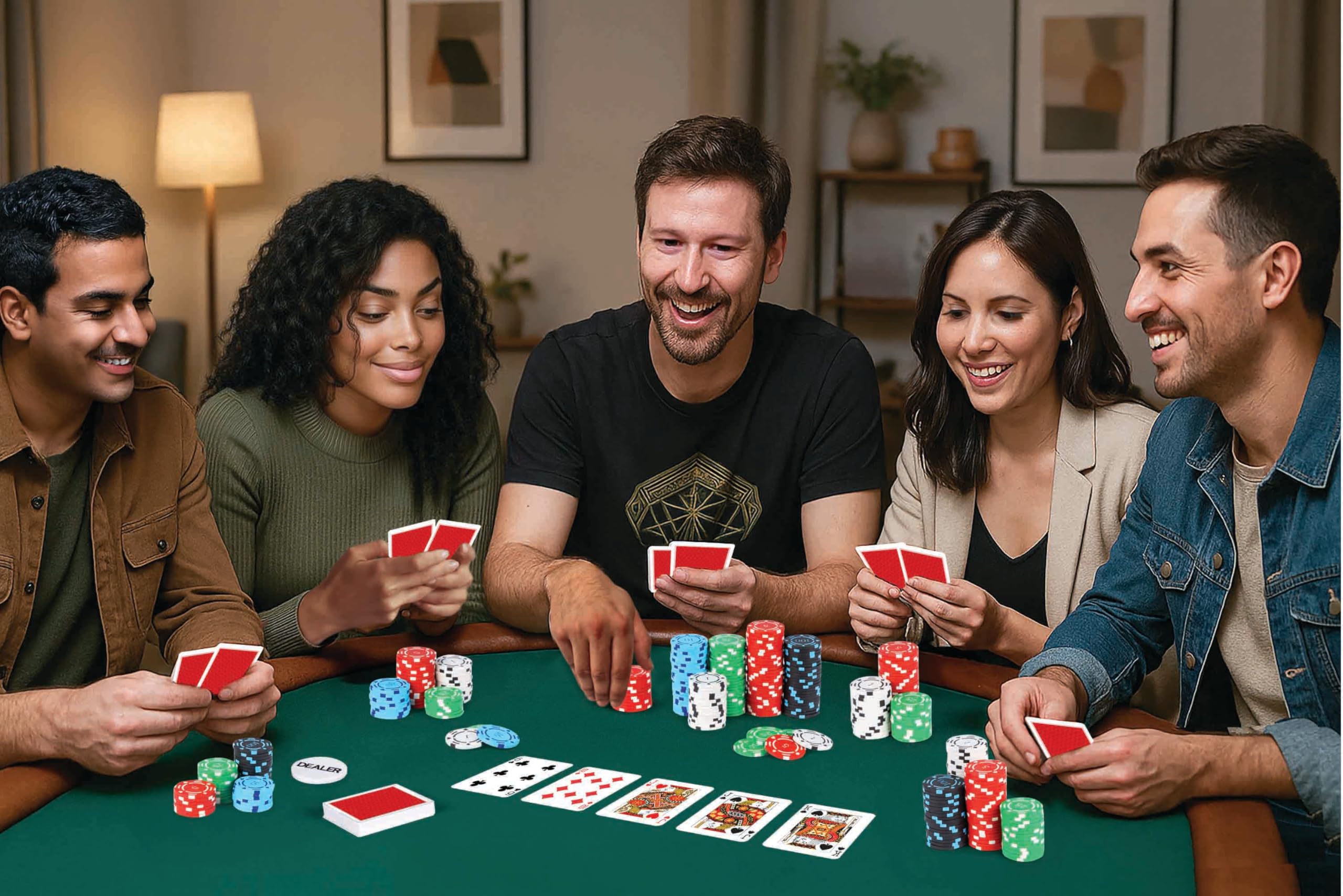 PartyPoker Poker 300 jetons de Poker 11,5 g avec étui