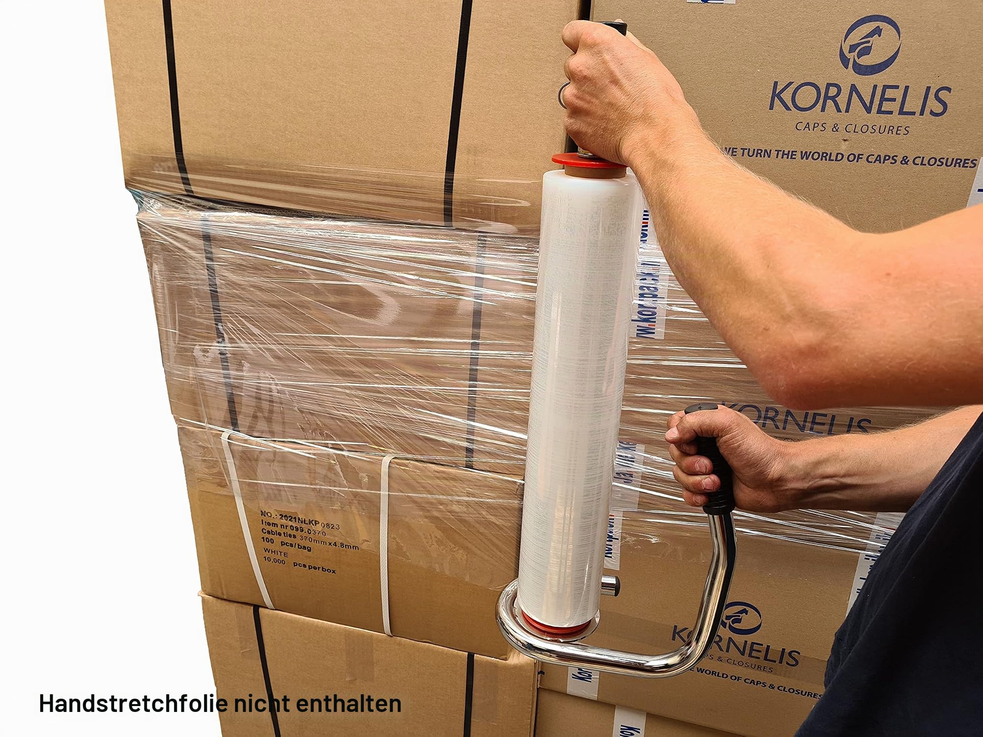Abroller für Handstretchfolie | Geeignet für 45 cm und 50 cm Rollen | Robuste und Ergonomische Lösung für Effizientes Verpacken