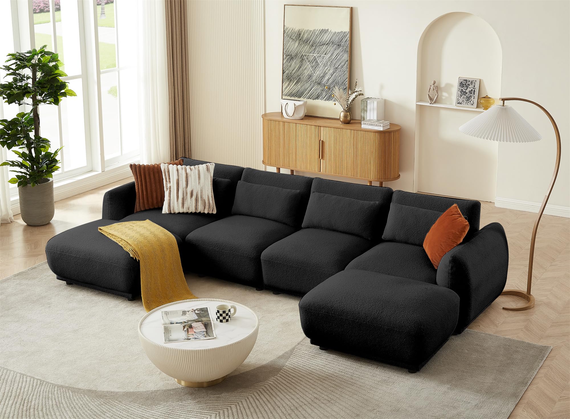 Amazon.com: FREEHOMAE Sectional Sofa Couch,Convertible U
