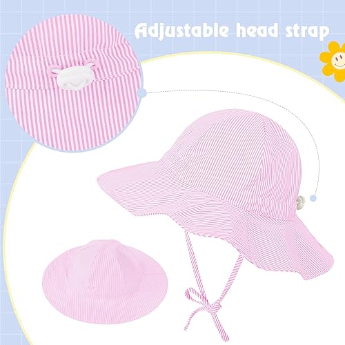 Miniatura 3 de Zando Sombrero de sol para bebé, UPF 50+, protección solar, sombreros para niños y niñas, sombrero de playa de ala ancha, sombrero de cubo para