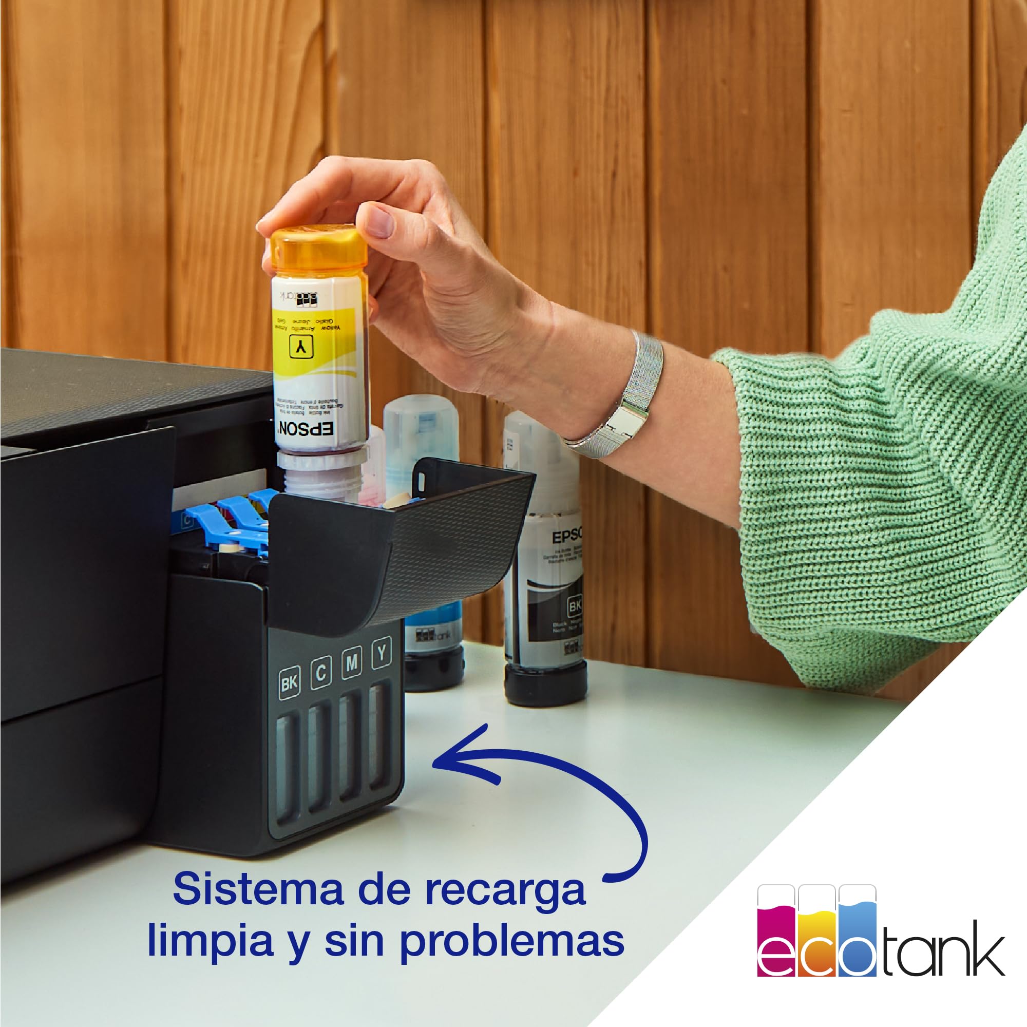 Epson Impresora multifunción EcoTank ET-2830 A4 con depósito de Tinta, conexión Wi-Fi y hasta 3 años de Tinta incluida
