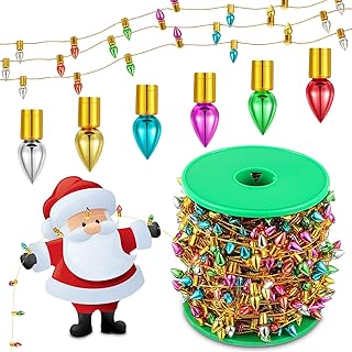 Tuanse 49.2ft Miniature String Lights for Dollhouse Fake Light String Christmas Decoration Christmas Light Accessories for Doll House Christmas Holiday Wedding Party Outdoor Indoor (Romantic Style)