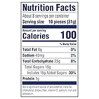 Vista 2 de SweeTarts Gomitas Fruity Splitz, caramelo, dulce y agridulce, bolsa resellable, 9 oz