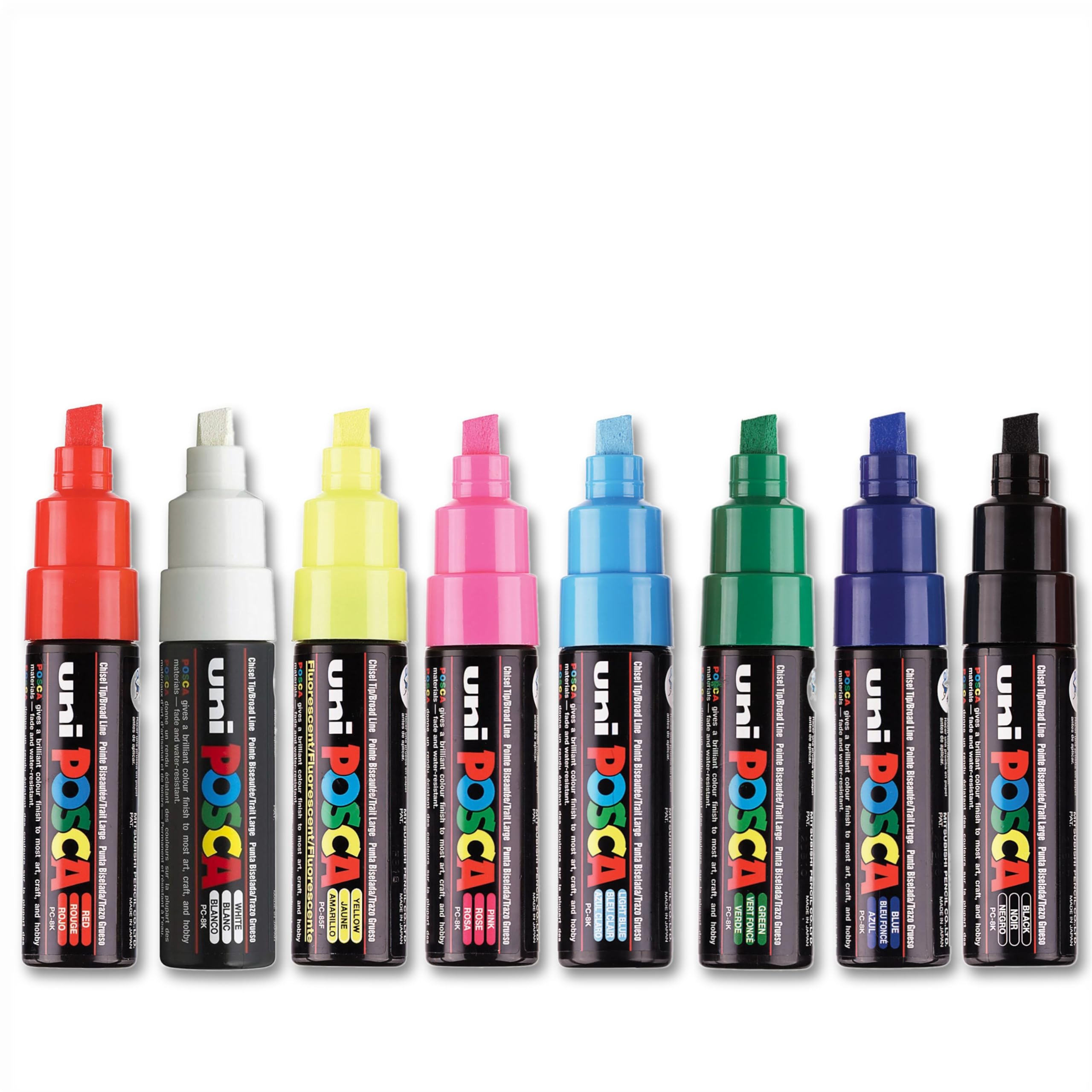 POSCA - zestaw markerów akrylowych PC-8K, 8 kolorów