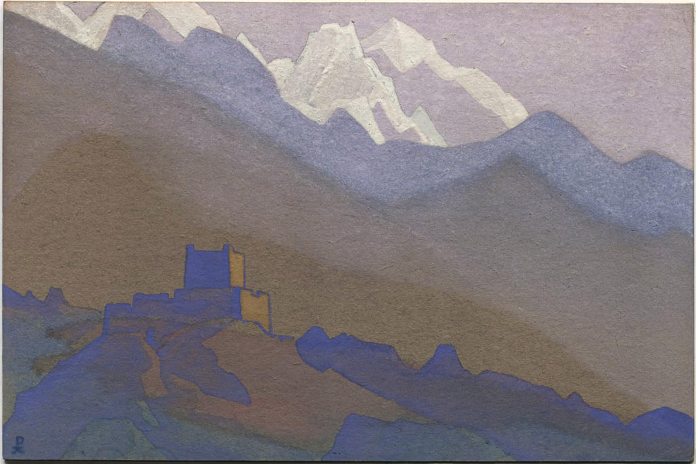 POSTERIIk Famous Modern Artwork Art Mural Tibet Himalayas by Nicholas Roerich Oil Paintings Pictures for Home Decor 60x90cm