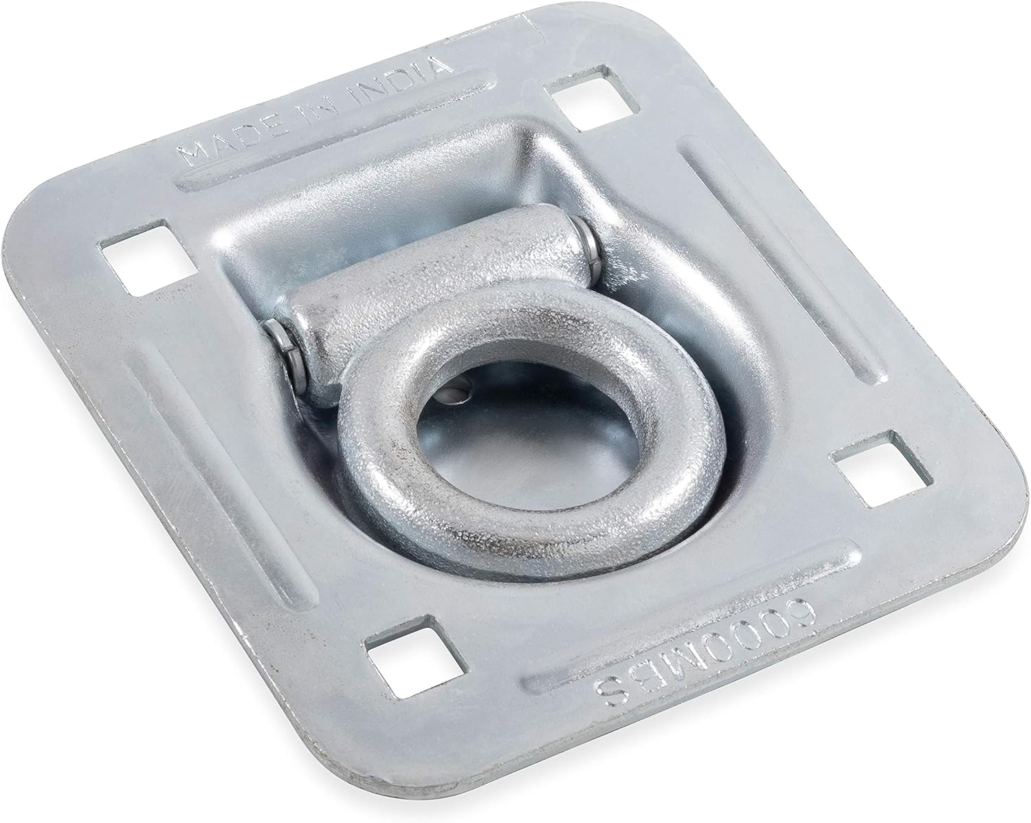 Camco Black Boar Recessed Trailer Floor Anchor | A Convenient Anchor Point for Securing Ropes, Bungee Cords & Straps on Trailers | Features a 2,000 lb. Safe Working Load | Easy to Install (66130)