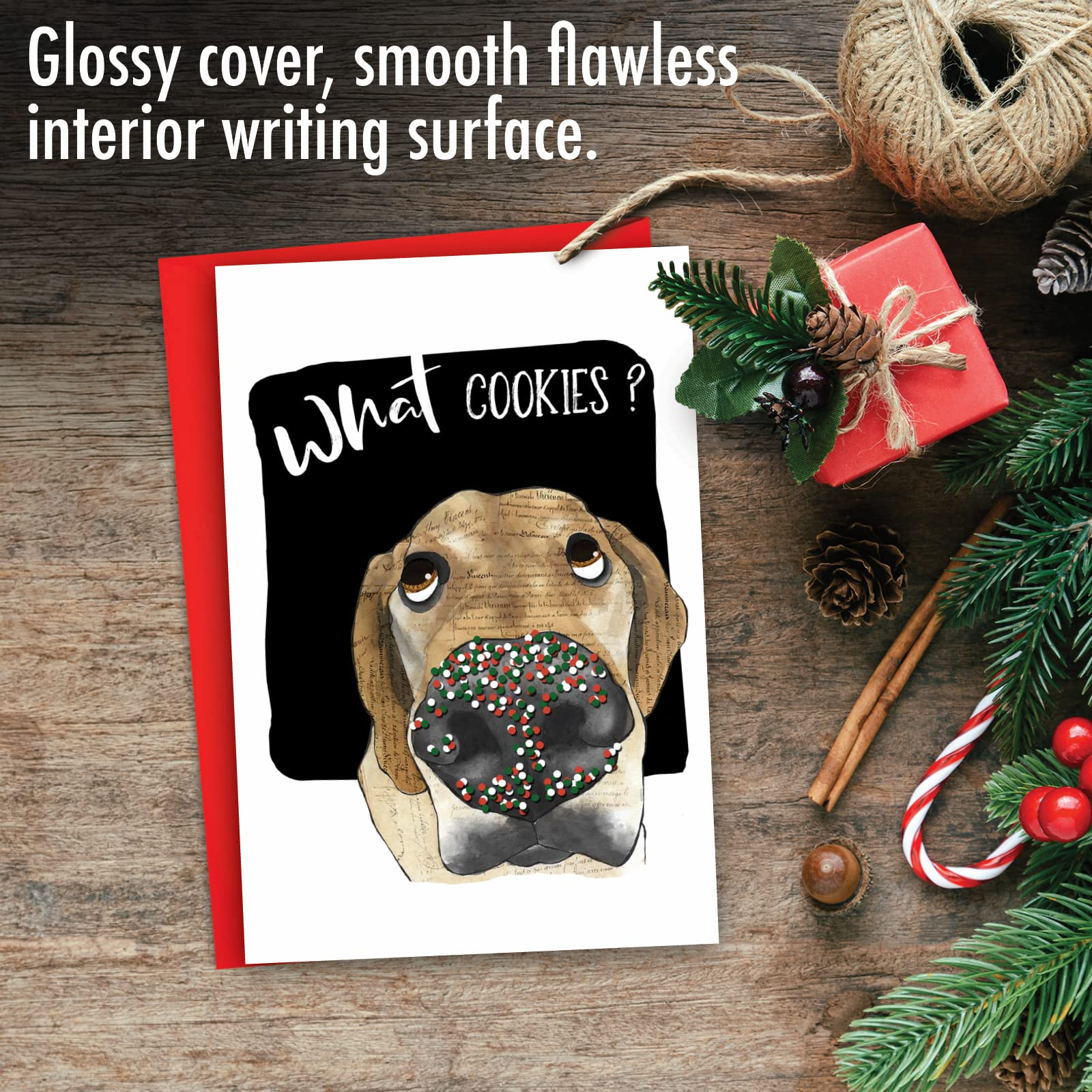 NobleWorks - Christmas Greeting Card With 5\" X 7\" Envelope, Funny...