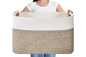 Blanket Basket Storage for Living Room