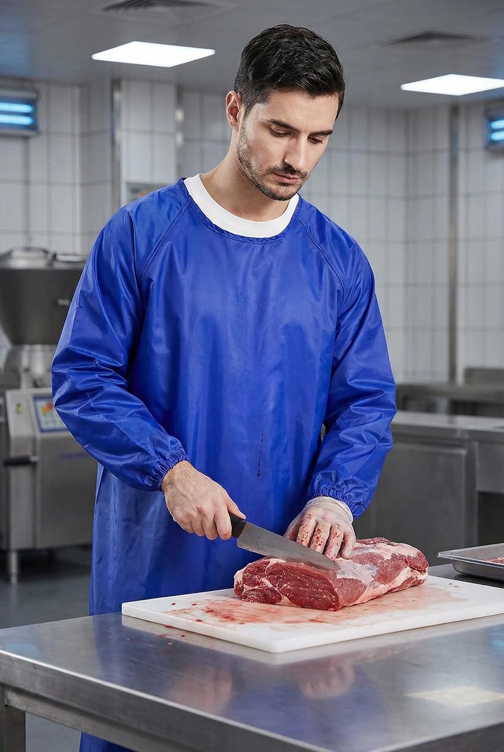 Nanxson Waterproof Apron Long Sleeves Smock Overalls Work Apron for DishWashing, Lab Work, Dog Grooming, Cleaning - Image 5