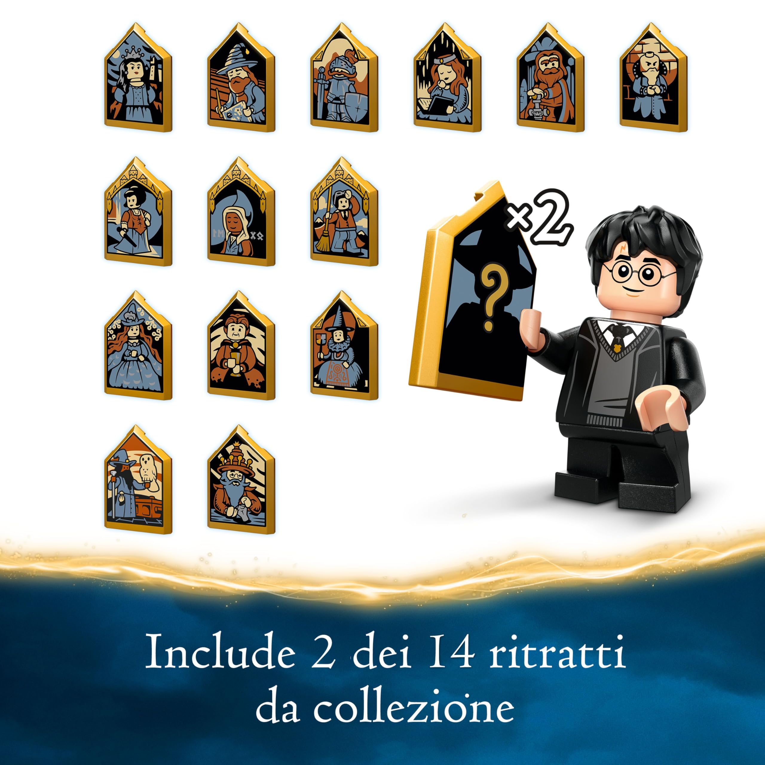 LEGO Harry Potter Calendario dell'Avvento 2024, Giocattolo Fantasy di Hogwarts con 7 Minifigure e 16 Mini Costruzioni del Mondo Magico, Giochi per Bambini e Bambini da 7 Anni, Regalo di Natale 76438