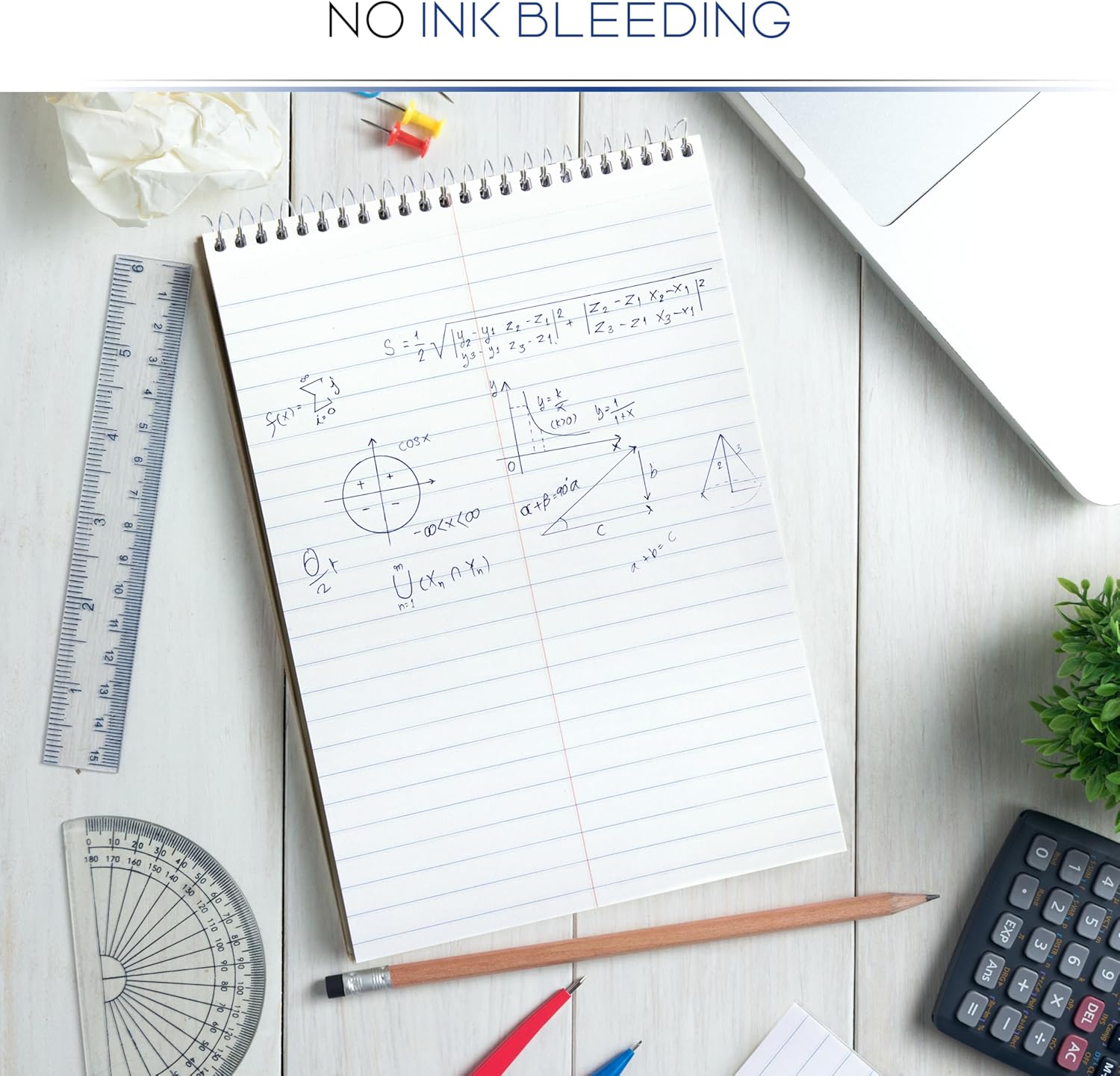 Steno Pads Spiral 6x9-12 Pack Assorted Bright Colors - Perfect for Work, School, and Home Use, Easy Tear-Off Pages, Gregg ruled, White Paper - No Ink Bleeds - 80 Sheets - Image 4