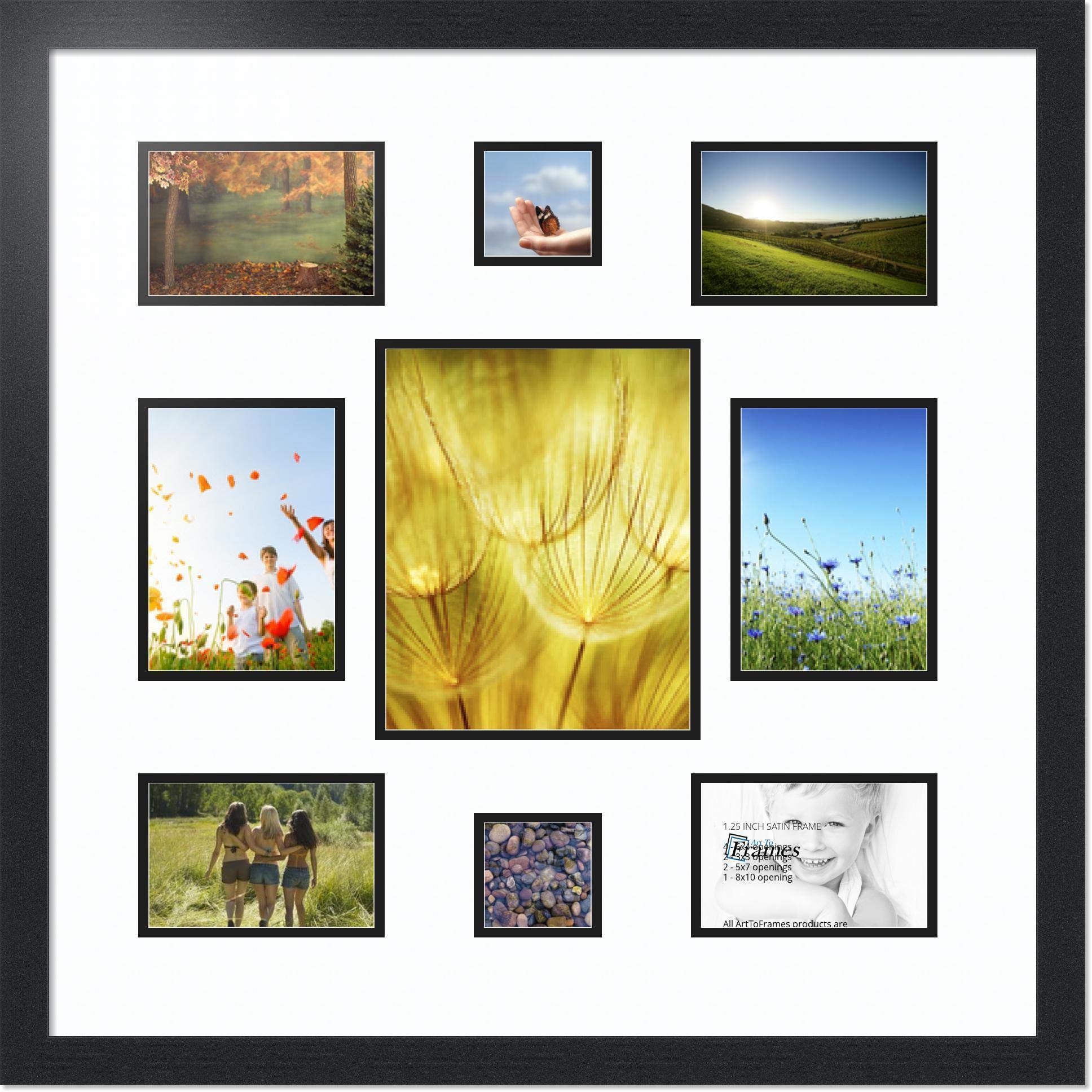 Amazon.co.jp: ArtToFramesコラージュフォトフレームダブルマットwith