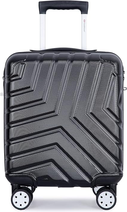 review Hardcase luggage, 16”Carry On Luggage Suitcase Travel Luggage PC+ABS Hardside with Spinner Wheels & TSA Lock, Multi-directional Spinner Wheels Lightweight Hardshell Underseater for Airplanes (Black)