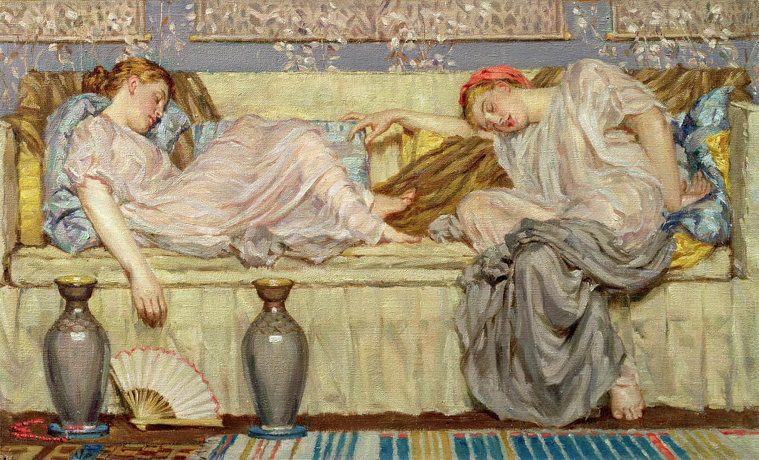 ARTXLXXBN Famous Prints Artwork Pictures Poster Painting Art Famous Artist by Albert Moore Artwork Landscape Pictures for Home Decor 60x90cm