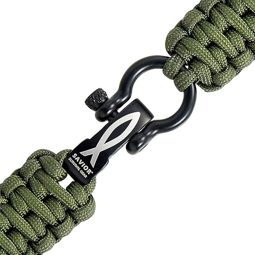 Miniatura 9 de Savior Survival Gear Correa de reloj Paracord de 0.787 in0.866 in con liberación rápida, para hombres y mujeres, correa compatible con varios