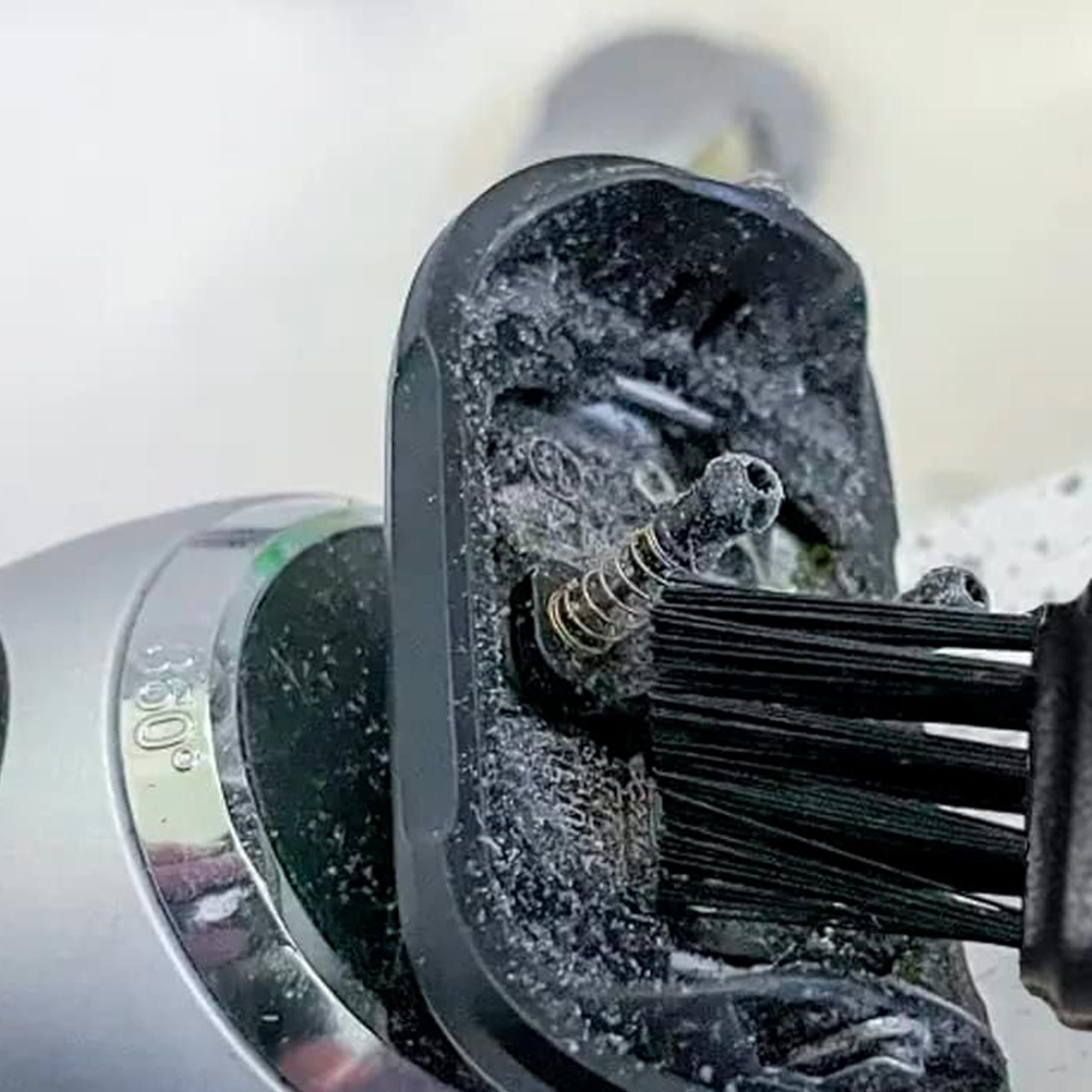 6 Blaireau de Rasage, Brosse de Nettoyage pour Rasoir électrique, pour Nettoyer la Barbe avec Les têtes de Rasoir électrique