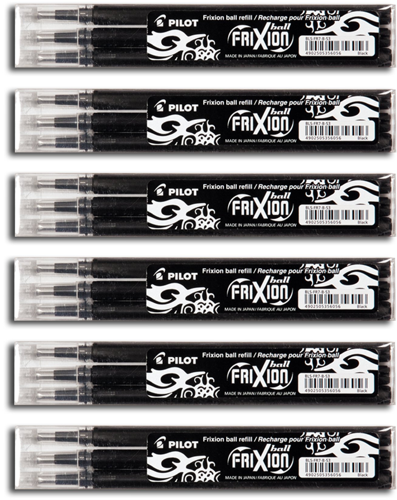Pilot Pen Frixion Ball Mines de rechange pour stylo roller, 0,7 mm, Bleu Ersatzmine 0,7 | schwarz