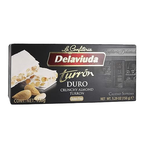 Miniatura 5 de Delaviuda Turrón de almendras crujientes Turron (paquete de 3) con bolsa de almacenamiento rápido