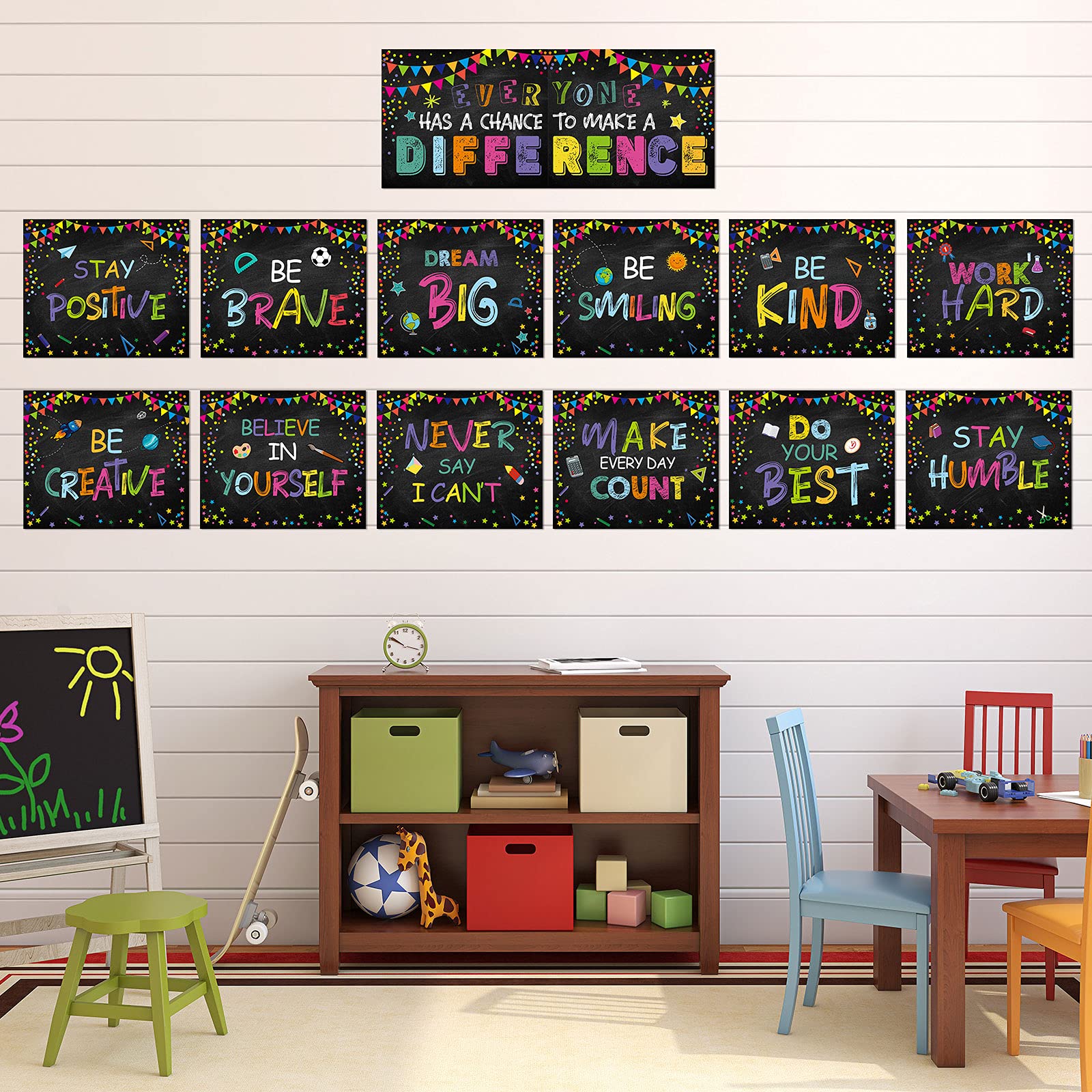 14 Pieces Classroom Decoration Inspirational Classroom Poster Growth
