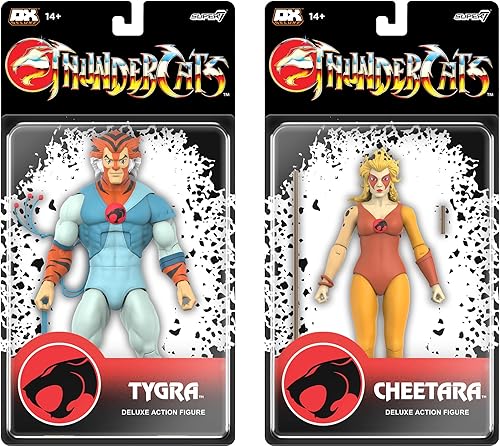 Miniatura 7 de Super7 Deluxe Thundercats Tygra - Figura de acción de Thundercats de 7 pulgadas con accesorio, coleccionables clásicos de dibujos animados y