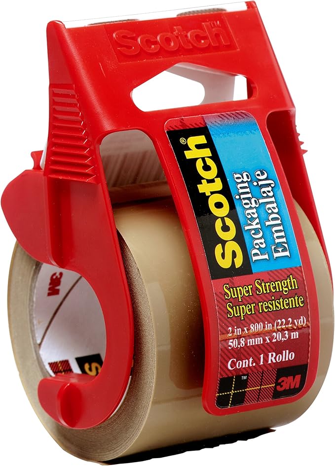 Scotch Heavy Duty Shipping Packaging Tape with Dispenser