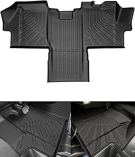 Icyhaws® Car Floor Mats for Dodge Ram Promaster Van 1500/2500/3500 (2018-2025), All Weather Protection Custom Waterproof TPE Rubber Floor Liner Set, 1st Front Row Interior Vehicle Accessories, Black