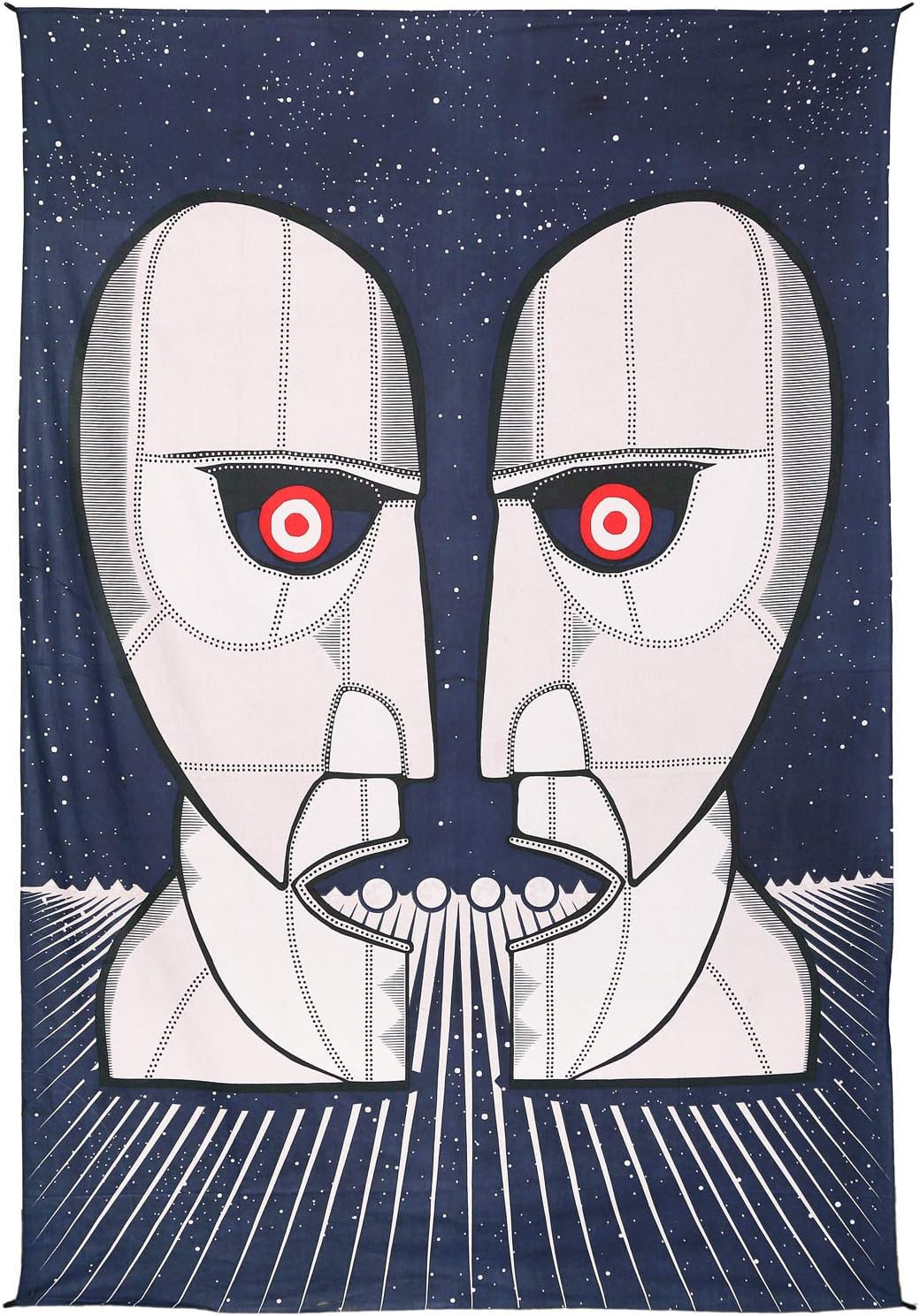 Sunshine Joy Pink Floyd Division Bell Twin Heads Tapestry Psychedelic Wall Art Huge 60x90 Inches