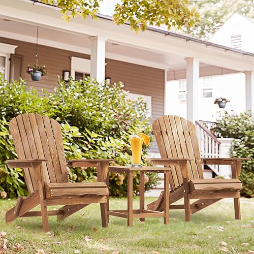 Miniatura 9 de Silla Adirondack plegable, silla de patio, silla Adirondack de patio, resistente a la intemperie, silla Adirondack para exteriores, silla Adirondack