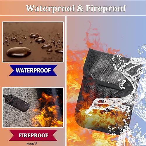 Miniatura 5 de Cartera de viaje para el cuello con bloqueo RFID, bolsas Faraday, soporte para pasaporte, bolsa para el cuello ignífuga e impermeable, mantiene tu