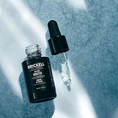 Miniatura 3 de Brickell - Suero potenciador de péptidos proteicos para hombres, péptidos de proteínas naturales y orgánicas para la cara para reafirmar y restaurar
