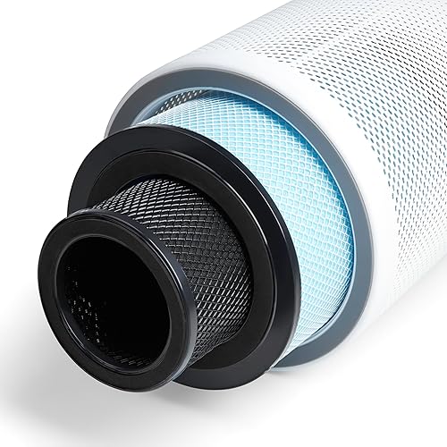 Miniatura 8 de YesAir Purificador de aire HEPA, cubre 1020 pies cuadrados, filtros med+olor, para alergias, humo, mascotas y más, 14 características incluyendo