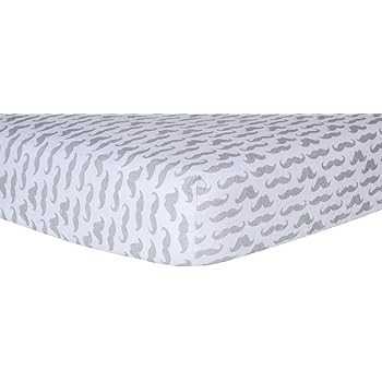 mustache crib bedding set